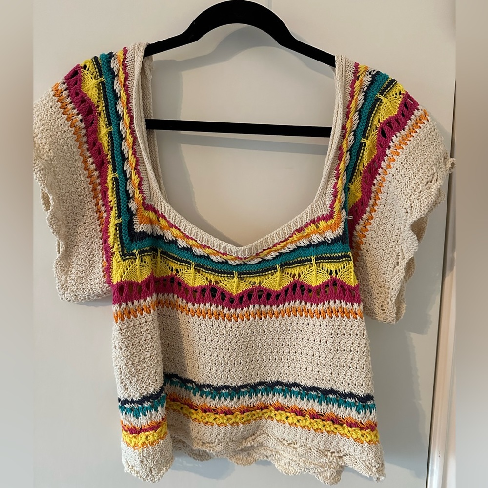 Zara Multicolored Knit Top